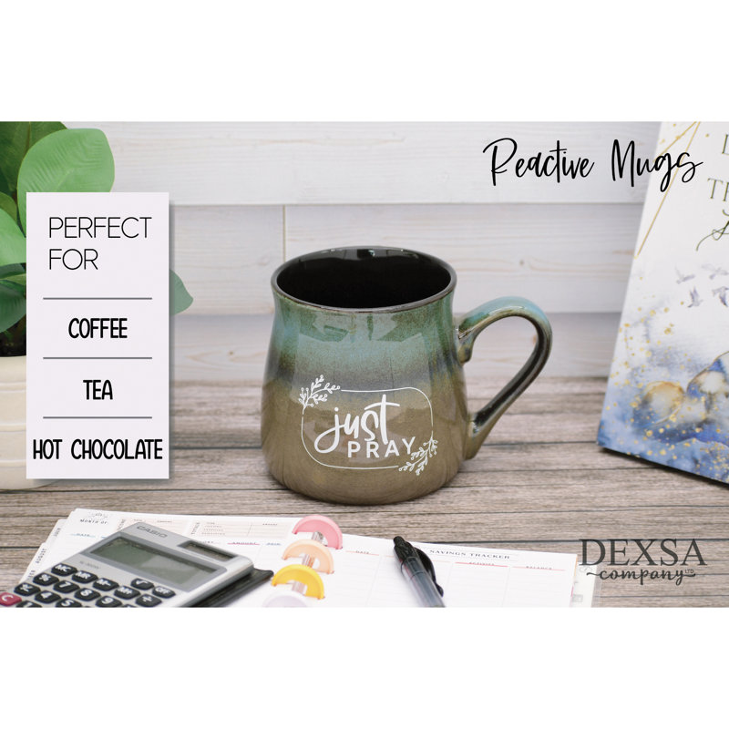 Tasse en céramique 16 oz Just Pray Designer