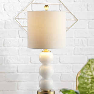 Wayfair  Antique Brass Ivory & Cream Shade Table Lamps You'll Love in 2024
