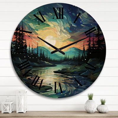 Horloge murale en bois massif Minicus