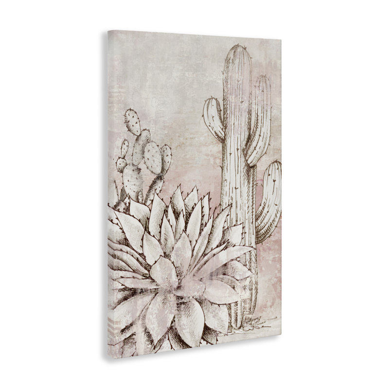 Toile botanique Oasis Guardians, design par Luna Mavis, H 24 po x l 16 po