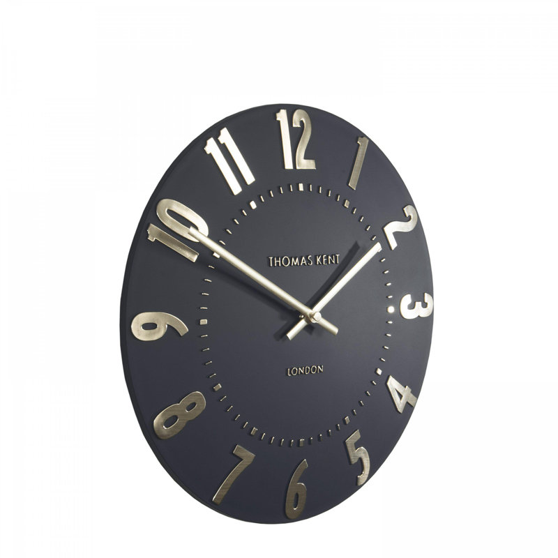 Metal Wall Clock, 30 cm H x 30 cm W x 3.5 cm D