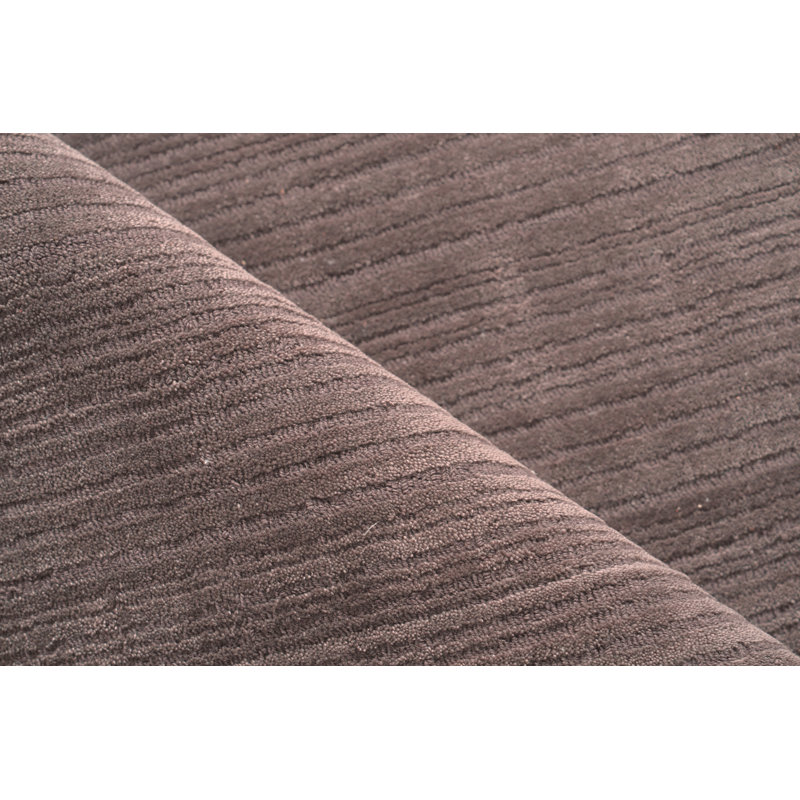 Cavallo Modern handloomed Nylon/Wool Silver Area Rug, Rectangle 2' x 3', Brown
