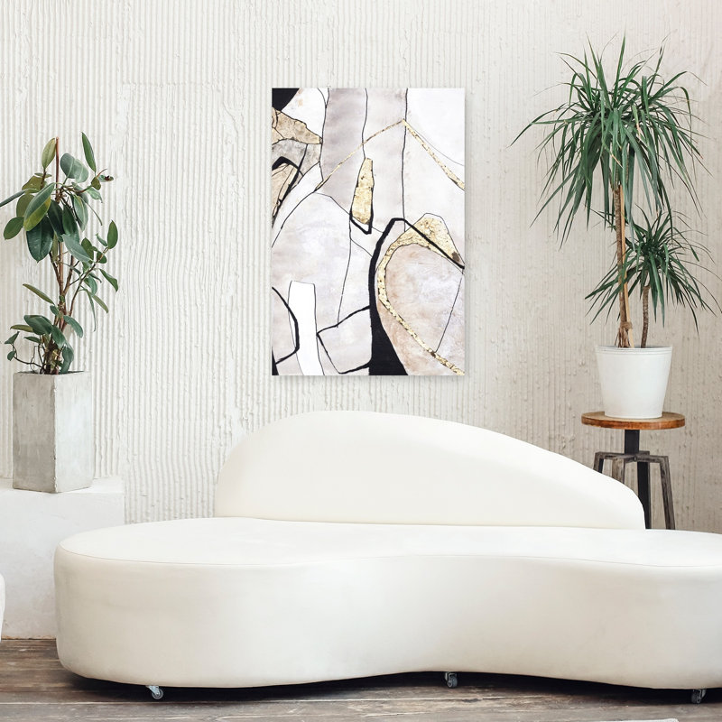 Art naturel abstrait de formes naturelles, H 36 po x l 24 po