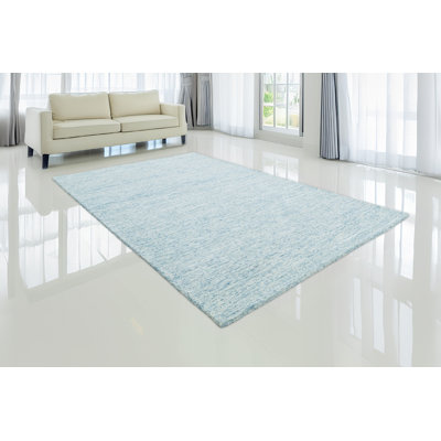 Tapis performance touffeté à la main Tuscany Villa - sarcelle - 5 pi x 8 pi