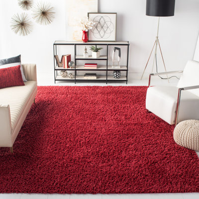 August Shag Performance Solid Color Rug