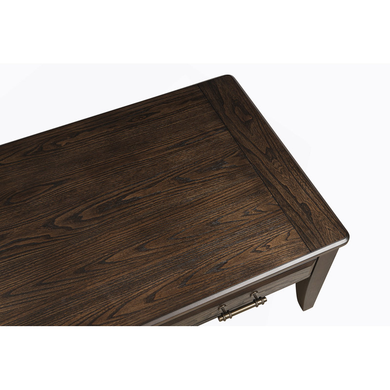 Table basse en acajou avec rangement