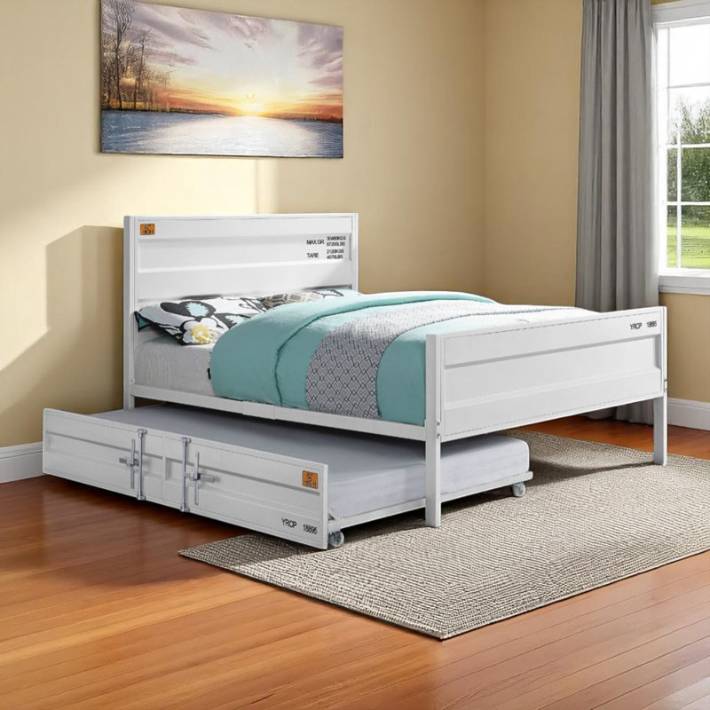 Lit double Nacre, Blanc