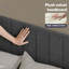 Double Bed Frame with Adjustable Headboard Velvet Upholstered-31900064
