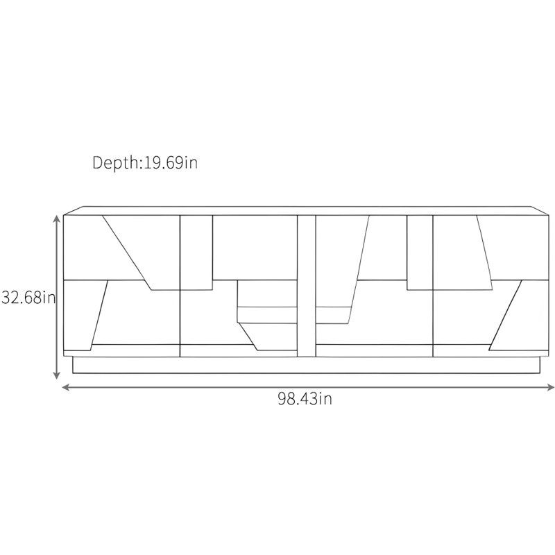 Buffet haut de gamme pour la maison, Brun