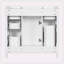 [Cabinet seulement] Meuble-lavabo blanc (lavabo non inclus)