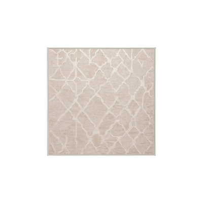 Tapis beige lavable à la machine