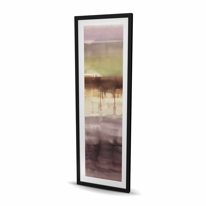 Rayures - Imprimé mat pour salon, H 60 po x l 20 po, Noir