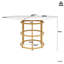 Round Metal Base Dining Table-1591446425