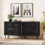 Buffet avec rangement, meuble de cuisine, noir-748325666