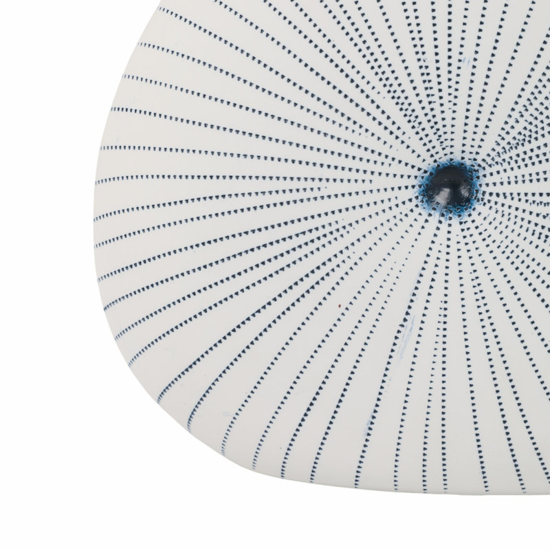 Vase Ceramic and Stoneware Decorative Modern Design with Unique Dotted Circular Detailing and Contemporary Curved Profile for Artistic Accent and Eye-Catching Versatile Display