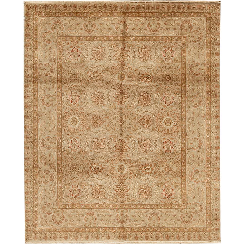 Wool Oriental Area Rug in Ivory