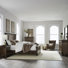Ensemble de chambre à coucher avec lit à panneaux, commode et miroir, commode et table de chevet Lenny