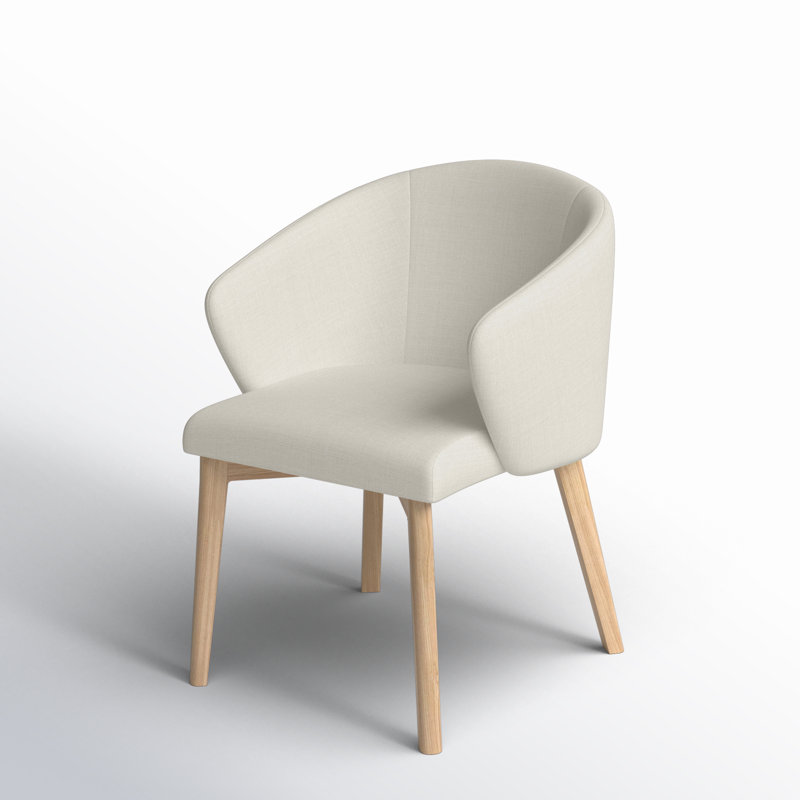 Quentin Linen Arm Chair, Ivory