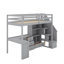 Lit mezzanine simple avec bureau et tiroirs-48034472