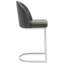Upholstered Counter Stool with Metal Frame-899677194