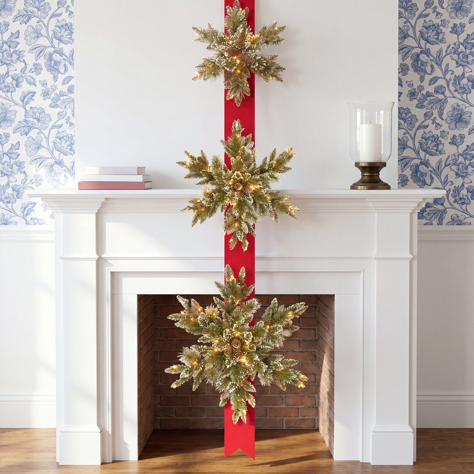 77" Pre-Lit Christmas Garland