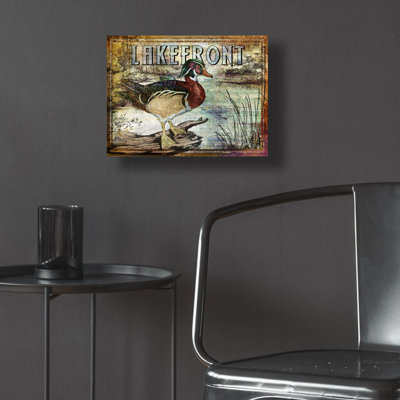 «Duck Sign II» par Paul Brent, art mural en verre acrylique