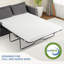 Remplacement du matelas du canapé-lit en mousse viscoélastique imprégnée de gel de 4 pouces - sans fibre de verre, certifié CertiPUR-US, surmatelas lavable pour canapés-lits et canapés-lits (canapé non inclus)-1092242995