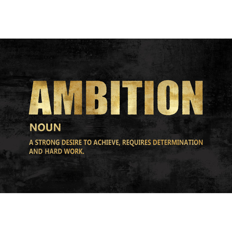 Ambition Gold by Jamie MacDowell - Wrapped Canvas Print, 81cm H x 122cm W