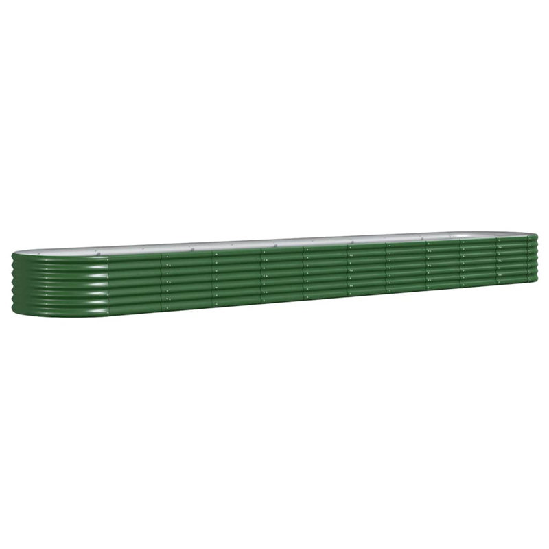 Anmar 11 ft x 1.5 ft Powder-Coated Steel Raised Garden Bed, Anthracite, 26.77" H x 59.84" W x 15.75" D