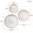 Medallion Trio Distressed White Floral 3-Piece Carved Wood Wall Décor Set