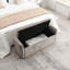 Banc de rangement avec repose-pieds avec base en métal doré et charnières de sécurité-741037683-741037685-741037694