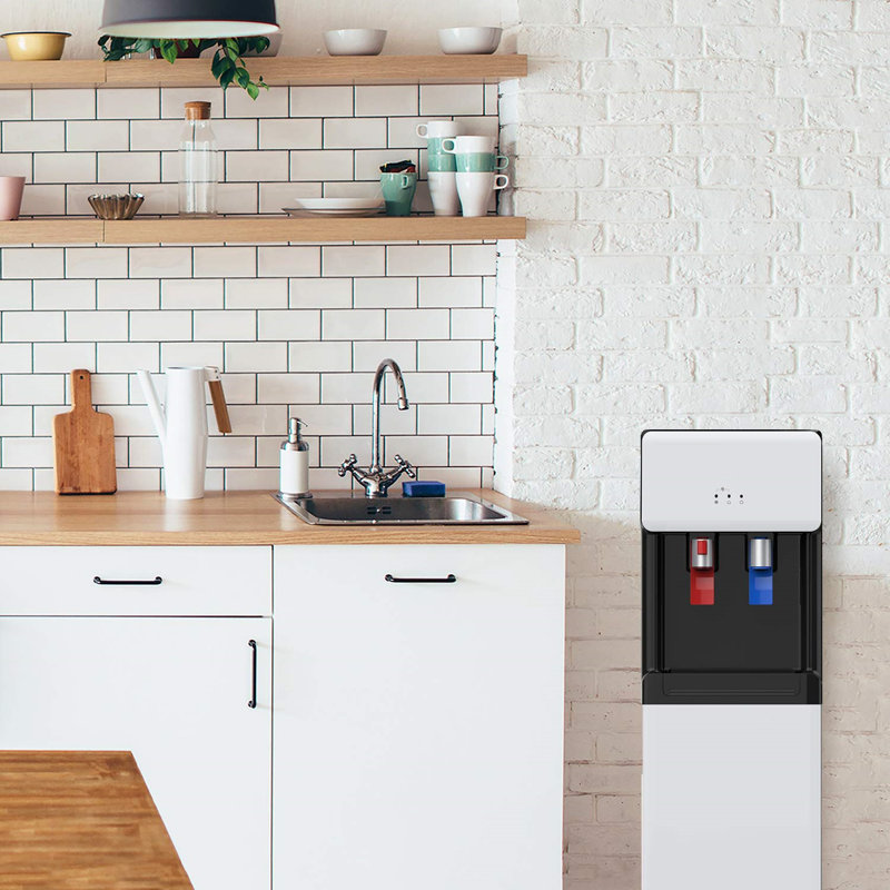 Avalon White Bottom Loading Hot/Cold Water Cooler Dispenser