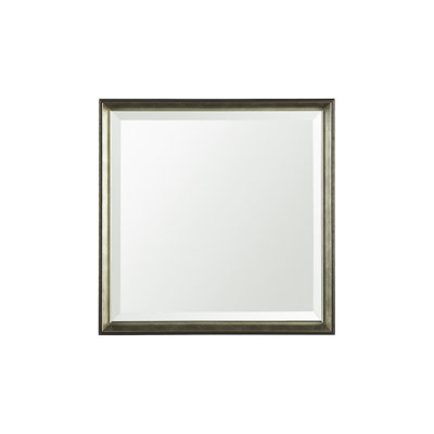 Miroir en bois manufacturé étain