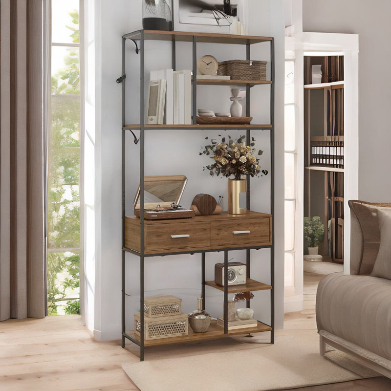 Andea 170.5cm H x 80cm W Bookcase