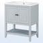 Meuble-lavabo moderne et simple avec tablette ouverte et tablette de porte-105205759