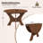 Space-saving Walnut Mdf Folding Dining Table, Modern Style For Small Kitchen