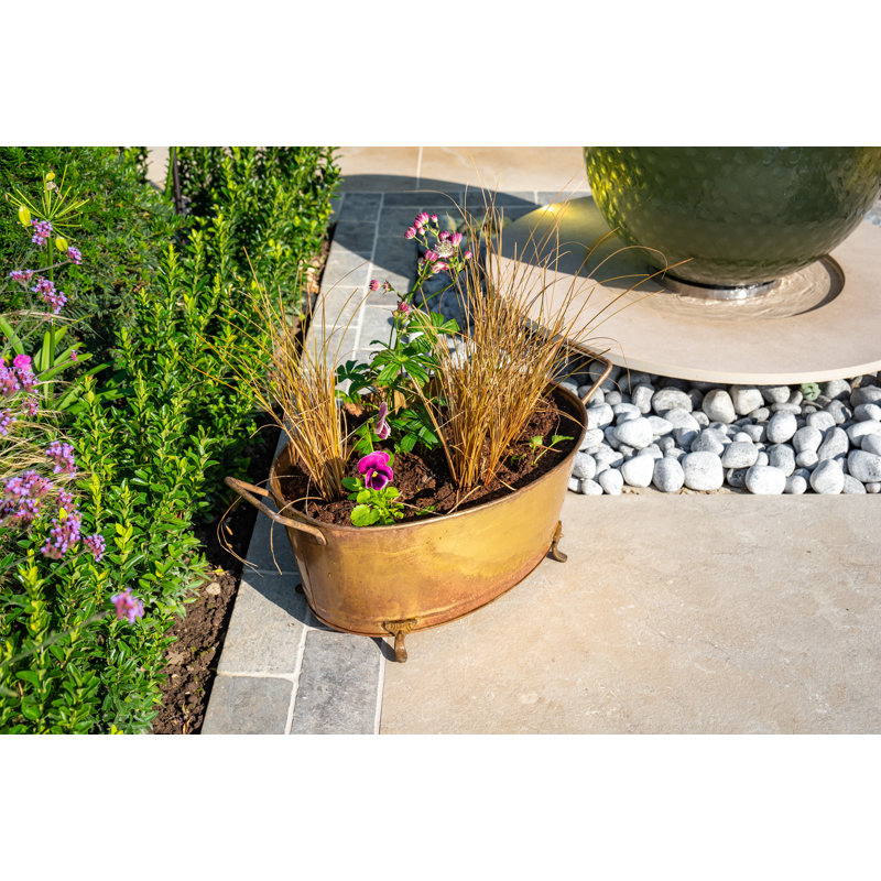 Kaylor Metal Pot Planter, 31" H x 78.5" W x 42.5" D