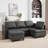 5-Piece Modern Upholstered Sectional Sofa-1334258794-1334258795