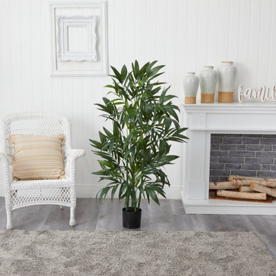 Faux Bamboo Tree in Plastic Pot