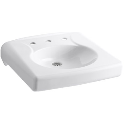 Brenham Ceramic 22" Wall Mount Bathroom Sink