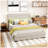 Ketilelf Kids Queen with Trundle with Drawers-876688135