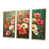Toile avec cadre flottant or