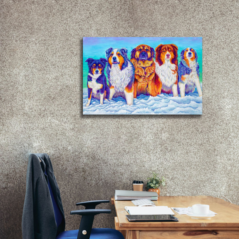 Sur toile, H 26 po x l 40 po x P 1,5 po