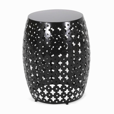 Metal side table, lines simple, precise