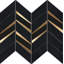 Vena 2" x 5" Marble Chevron Mosaic Wall Tile-66703676