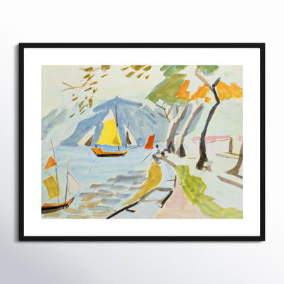 Macau Shoreline Framed On Paper by Anne Durham Print