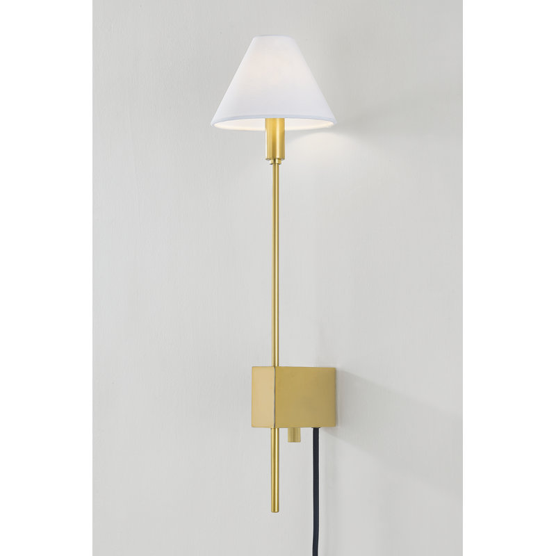 Teaneck 1 Light Plug-in Plug-in Sconce