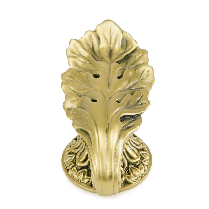 LOUIS XV KNOB WITH SMALL BACK PLATE, Gold