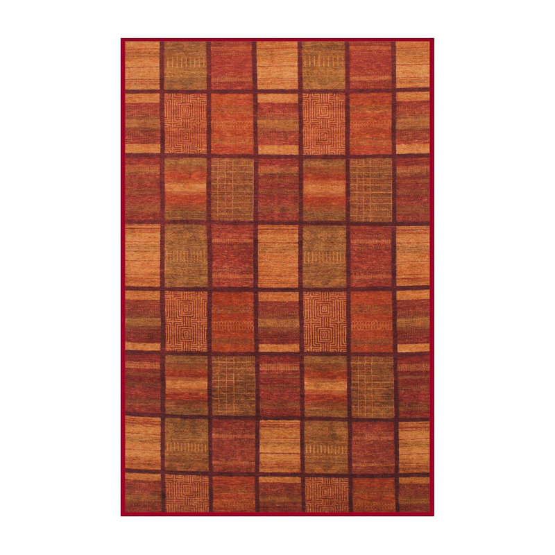 Shirl Abstract Indoor Rug, Rectangle 5' x 7'