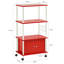 Kassidy 60cm W Shelving Unit with Wheels-1961881125